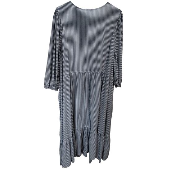 Old Navy Womens Size 4X Striped All Day Maxi Swing Boho Cottagecore Dress Plus - Picture 8 of 12